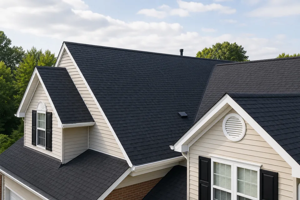 Residential homes and mature trees in Ridgewood New Jersey