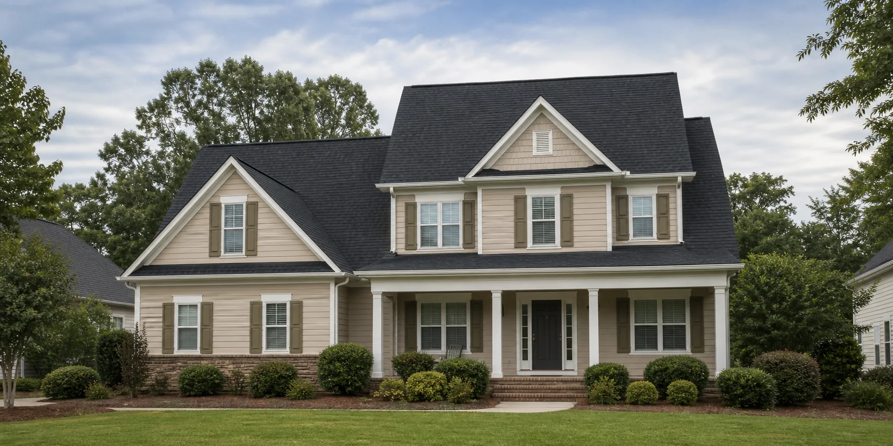 Completed residential roof in New Jersey